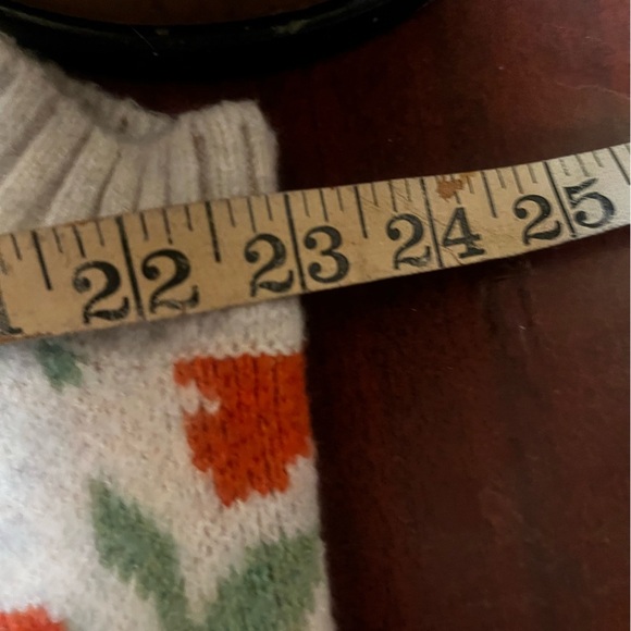 Stylish Floral 3 Dimensional Sweater Vest Y2k Vintage Cozy Knitted Sz M Women - Picture 7 of 8